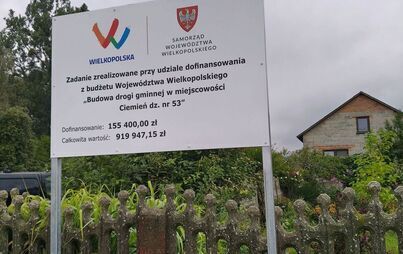 Zdjęcie do Nowa droga w Ciemieniu &ndash; inwestycja zakończona!