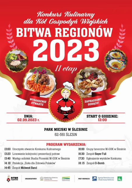 Plakat Bitwa Regionów 2023 II etap