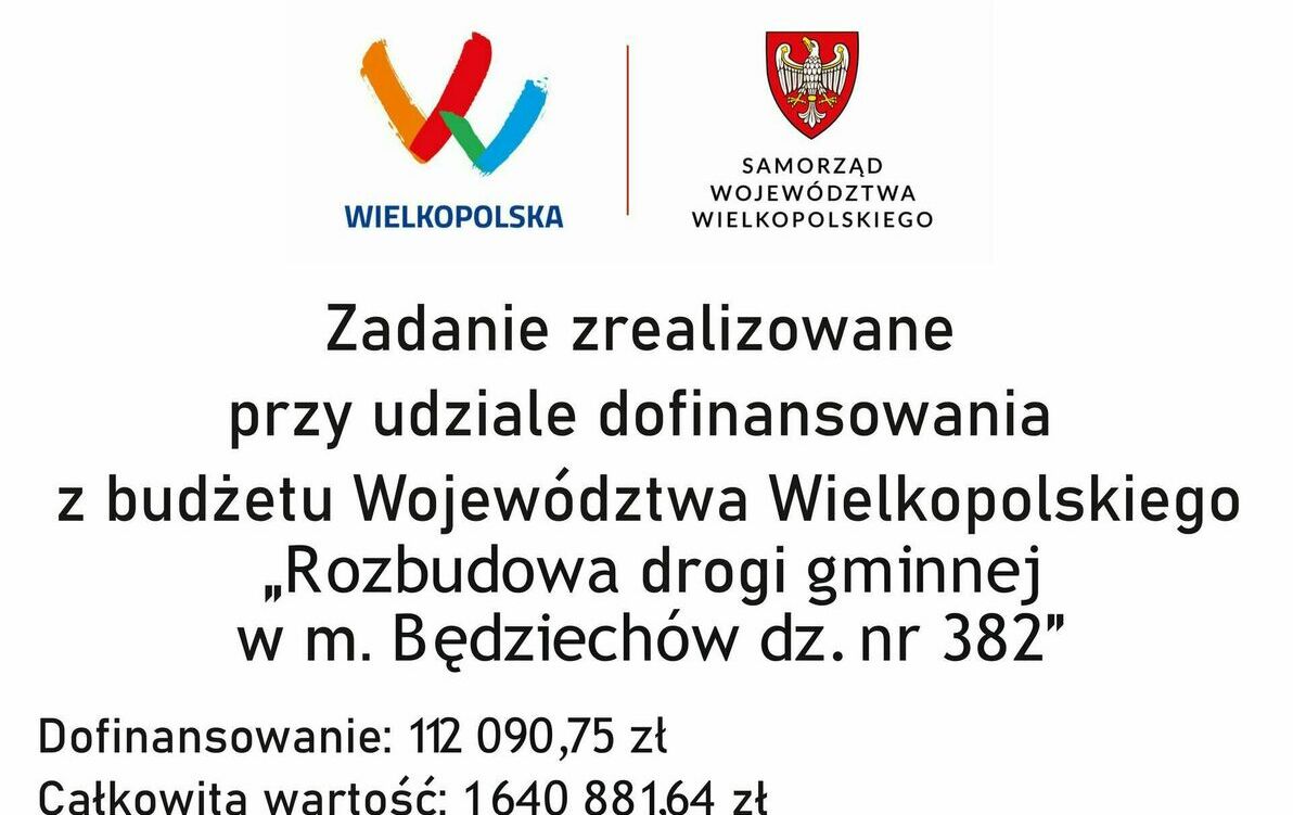 Odbiór drogi w Będziechowie