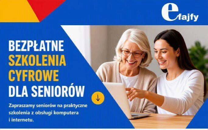BEZPŁATNE SZKOLENIA CYFROWE DLA SENIORÓW